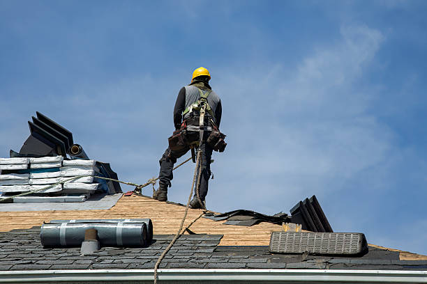 Professional Roofing technician working in Hansville, WA